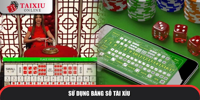 Sử dụng bảng số tài xỉu thuần thục