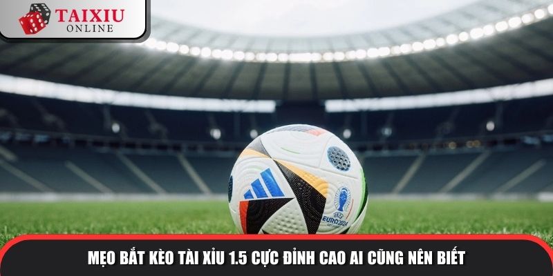Mẹo bắt kèo tài xỉu 1.5 cực đỉnh cao ai cũng nên biết