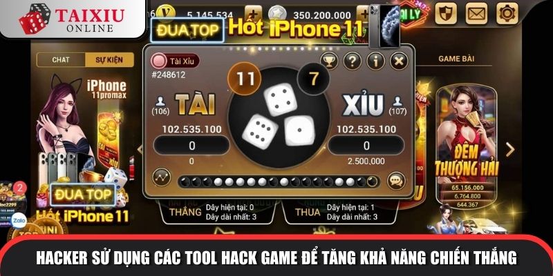 lo hong game tai xiu 2 1025 Hacker sử dụng các tool hack game để tăng khả năng chiến thắng