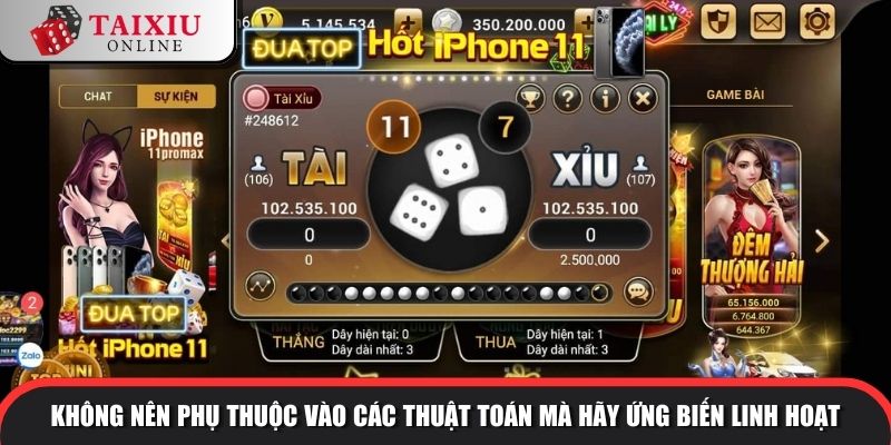 Không nên phụ thuộc vào các thuật toán mà hãy ứng biến linh hoạt